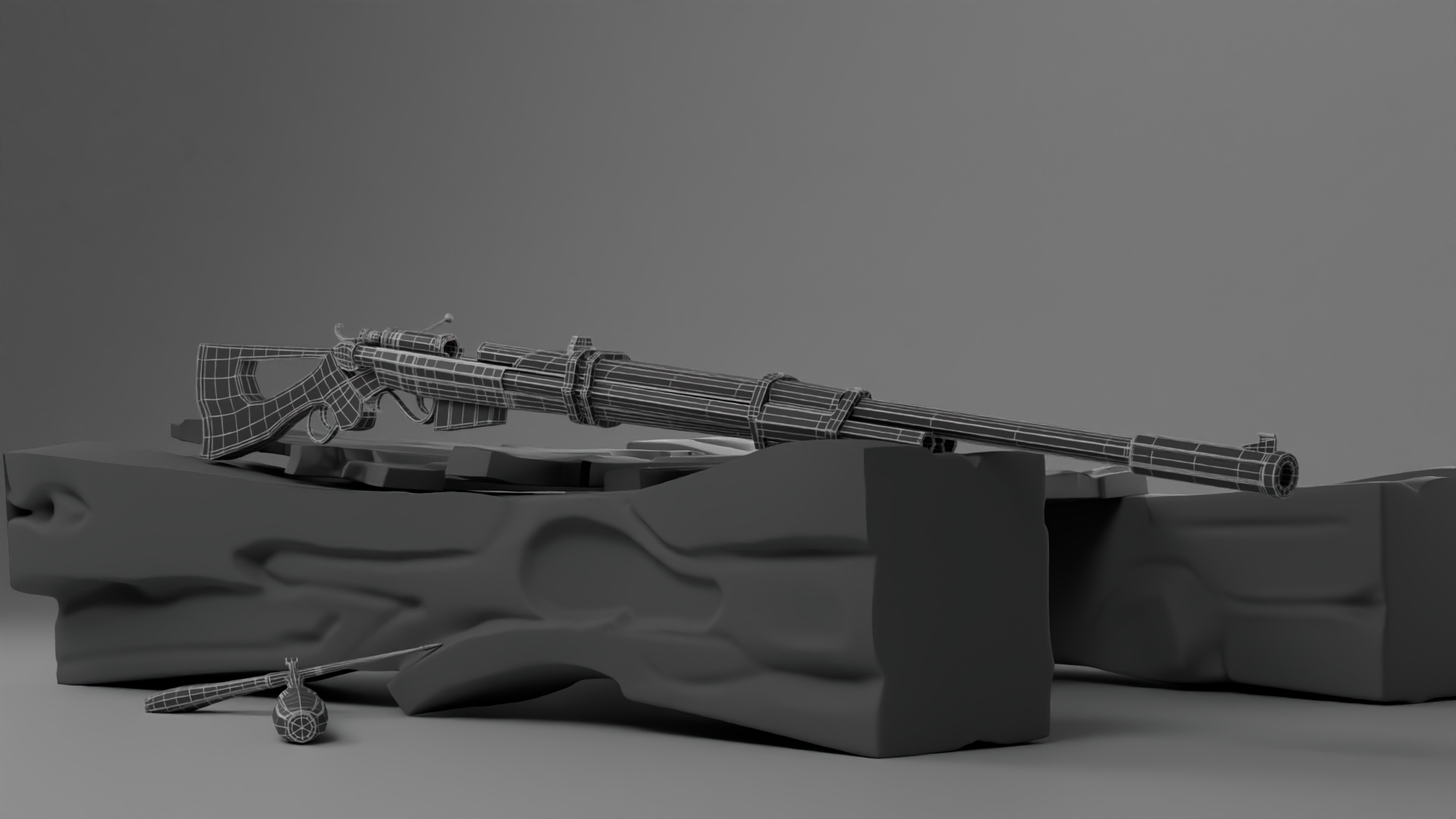 Whipshot Rifle Staged